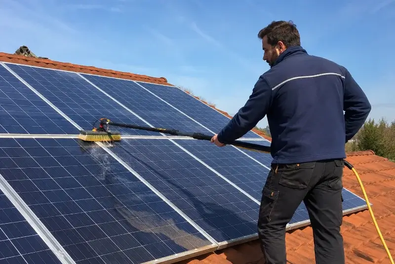 Nettoyage et entretien de panneaux solaires à Béard-Géovreissiat